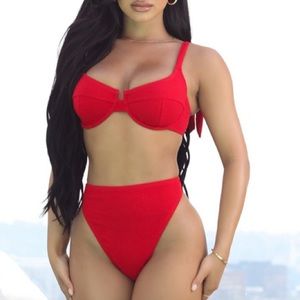 Fashion Nova Red Bikini